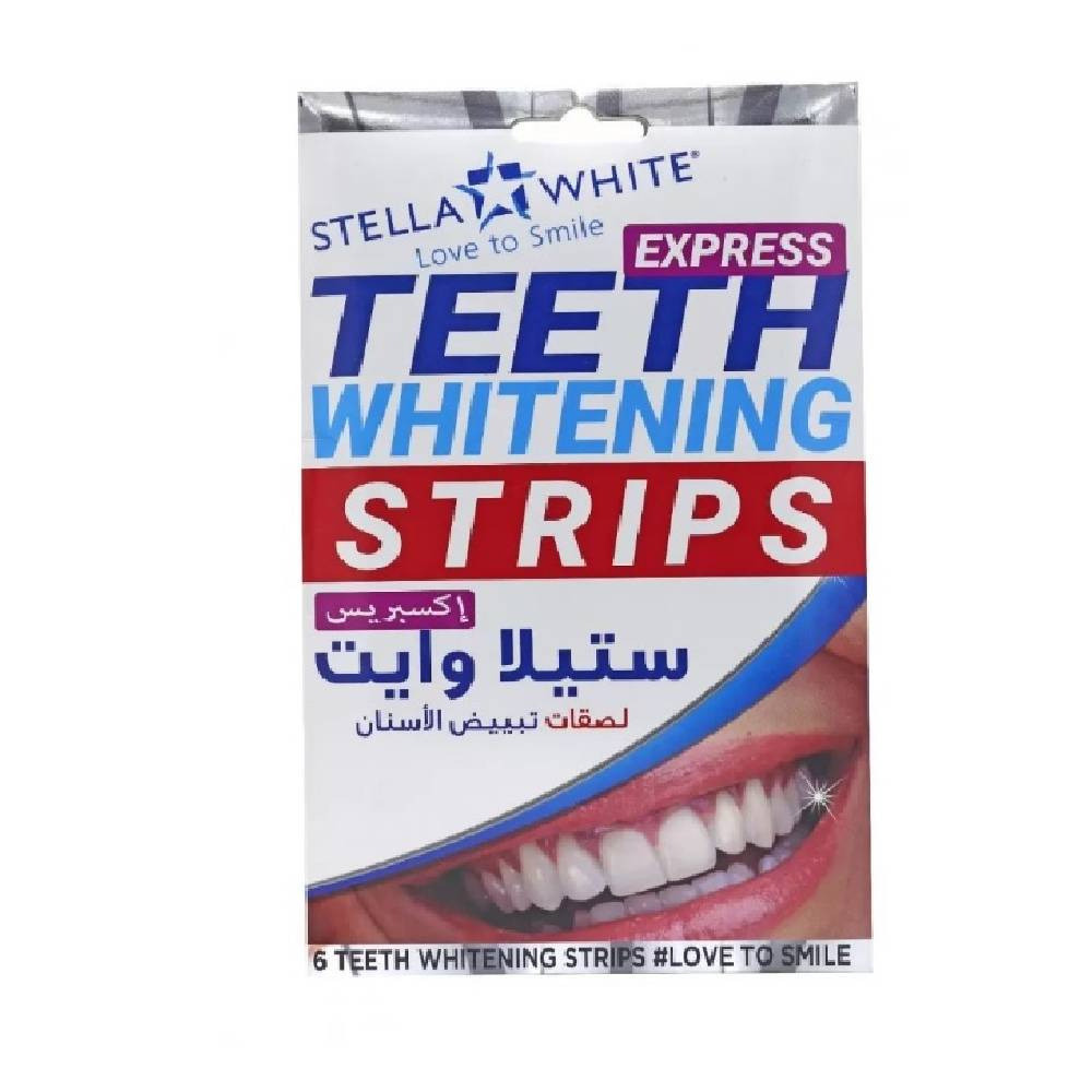 ستيلا  وايت لصقات تبييض الاسنان 6 لصقات