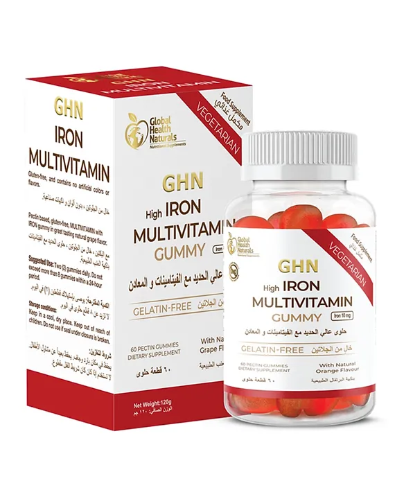 GHN  عالي الحديد ملتي فيت العلكة  60 قطعة