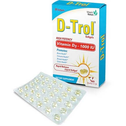 دي ترول  1000 وحدة دولية  30 كبسولة